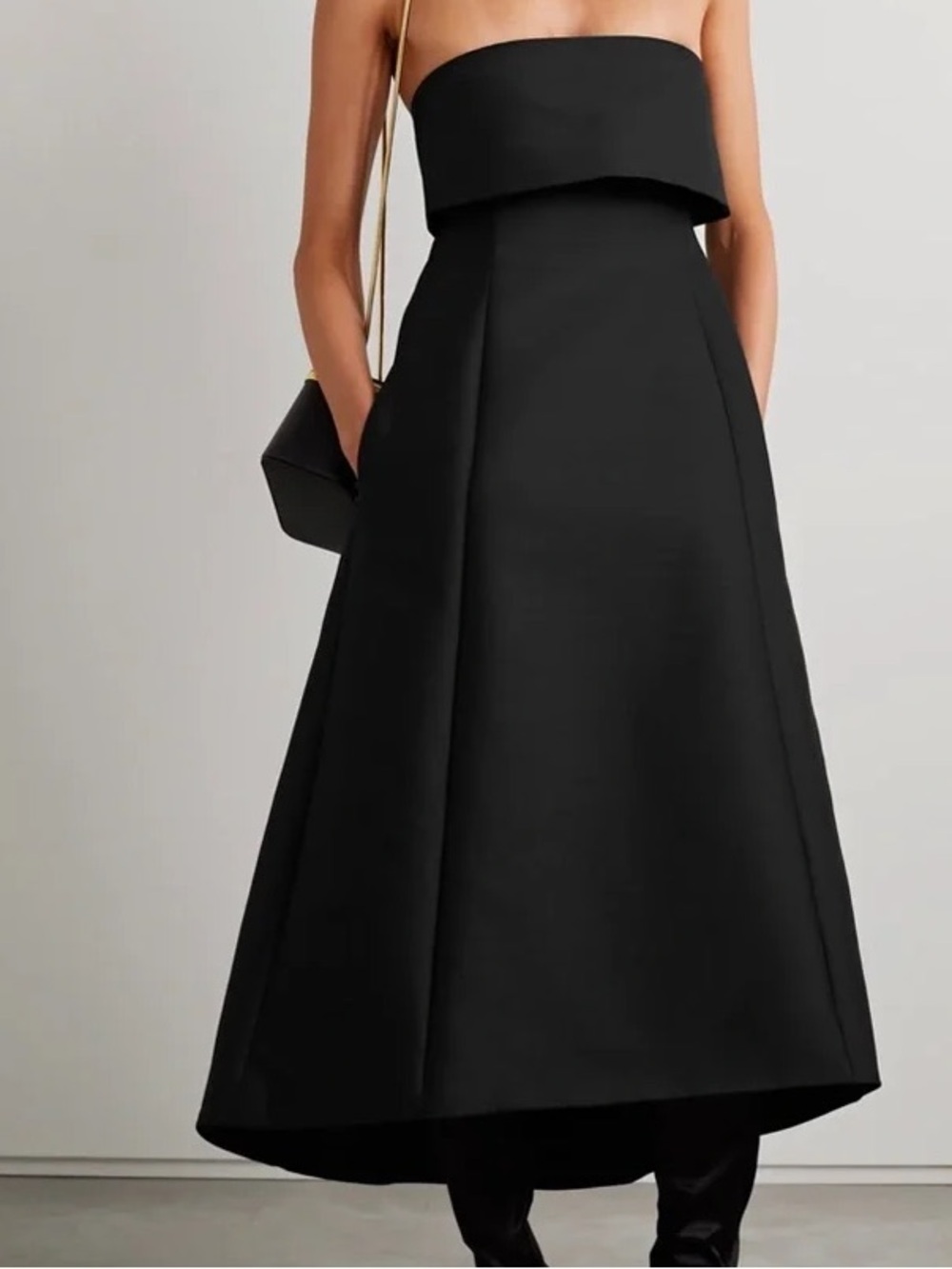 Toteme Strapless Black A-Line Gown - Picture 4 of 4